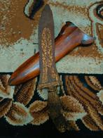 Antieke Kris Bethok Makoro Pamor Keleng Kinatah Goud SVC77, Ophalen of Verzenden