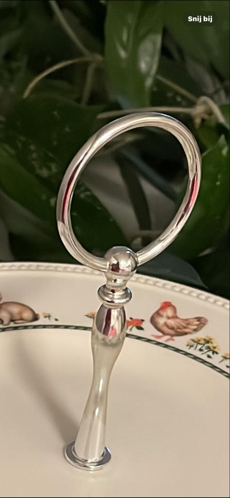 Etage schaal met konijntjes motief, Ophalen, Nieuw