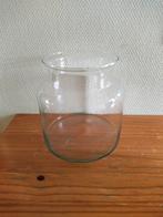 Leuke glazen vaas. Of bloempot., Ophalen, Overige kleuren, Minder dan 50 cm, Glas