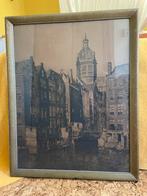 Ets van Kolkje te Amsterdam van Martin van Waning, Antiek en Kunst, Kunst | Etsen en Gravures, Ophalen