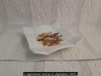 Porselein amuse schaaltje met Vlaamse gaai vogel 8x8x1.5cm, Ophalen of Verzenden
