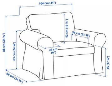 Ikea Ektorp Fauteuil - afbeelding 3