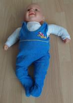 Babypop 50 cm, zacht, flexibel + accessoires, kleding: € 14, Ophalen, Zo goed als nieuw, Babypop