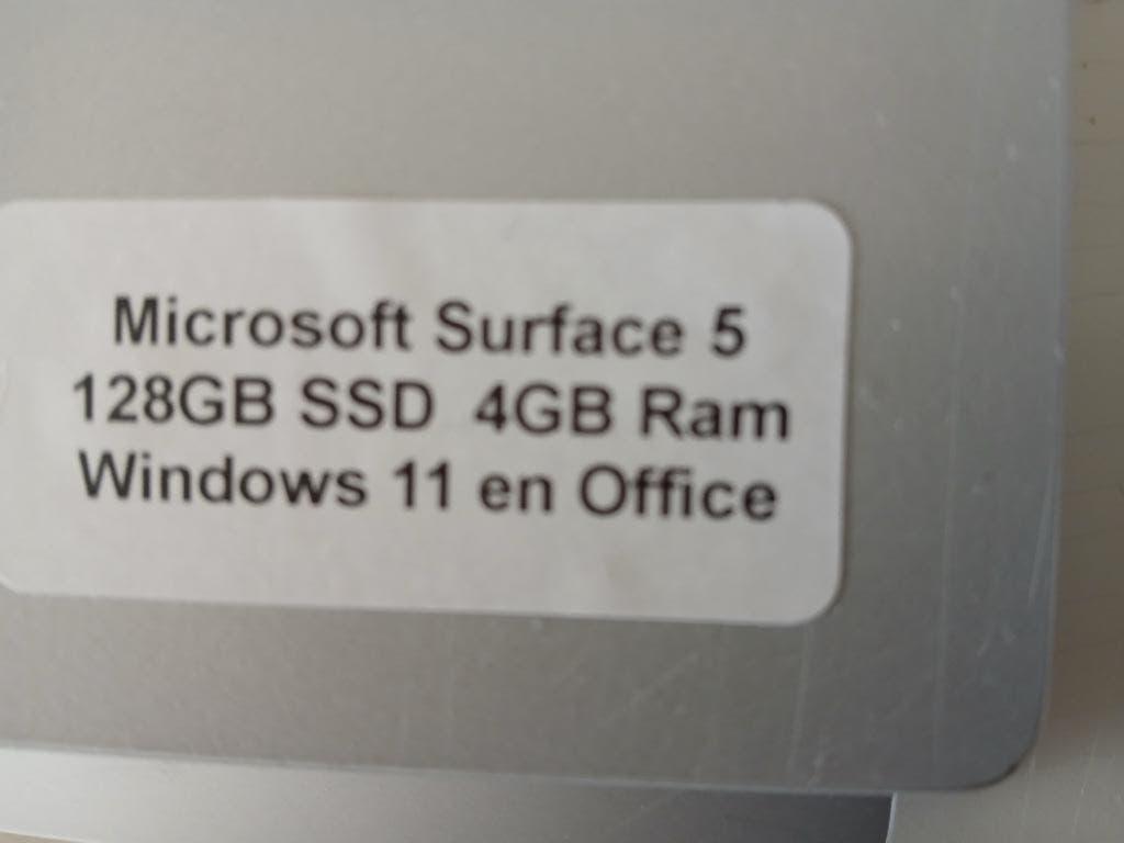 MicrosoftSurfacePro5,Laptop/Tablet,Windows11Pro OPRUIMPRIJS, Qwerty, Minder dan 2 Ghz, 14 inch, Ophalen of Verzenden