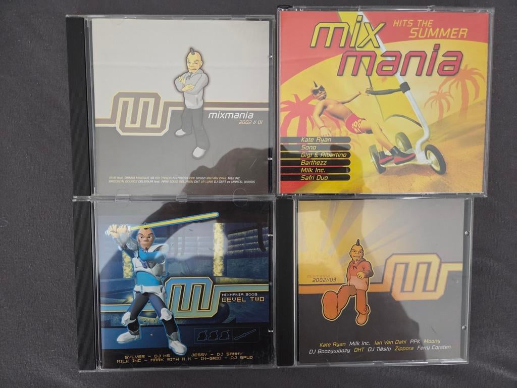 4 x Mixmania mix mania cd's cd dance trance 00's ZGAN, Ophalen of Verzenden, Zo goed als nieuw, Dance Populair
