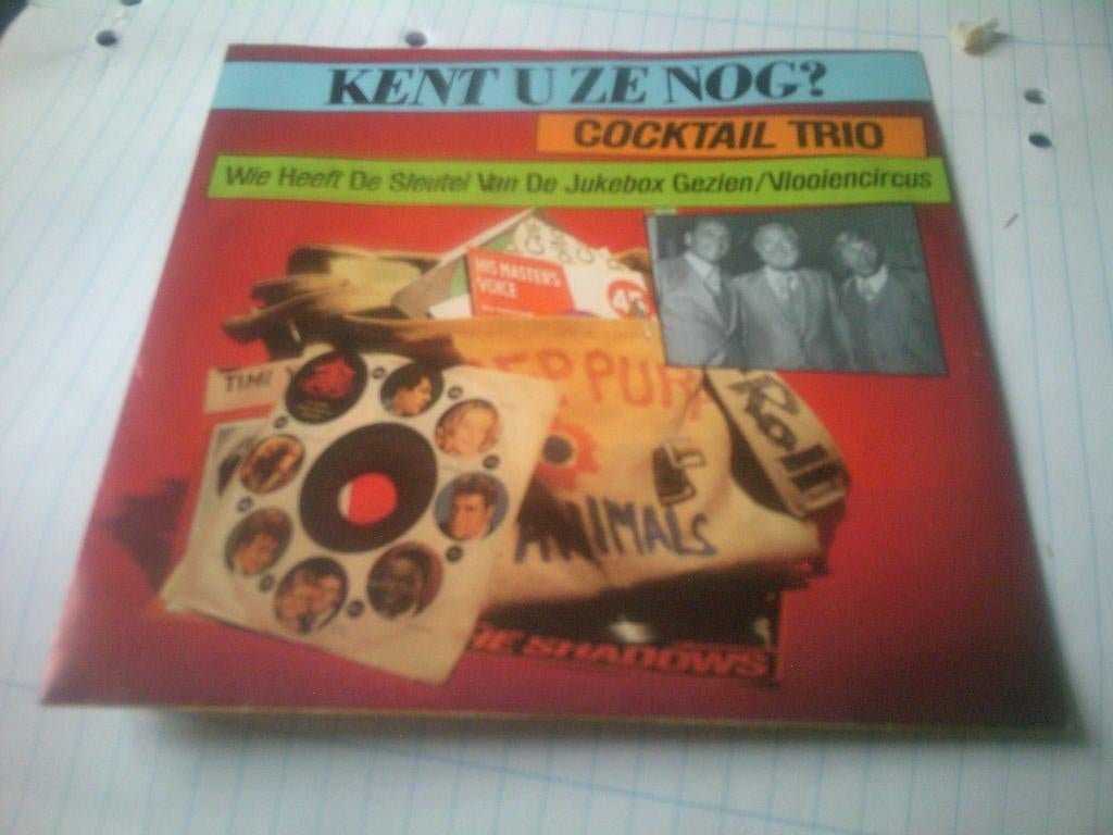 COCTAIL TRIO WIE HEEFT DE SLEUTEL VAN DE JUKEBOX GEZIEN - VL, 7 inch, Ophalen of Verzenden, Zo goed als nieuw, Levenslied of Smartlap