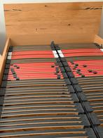 Tweepersoonsbed Belgische merk Mintjens, Ophalen, Bruin, Urban, Tweepersoons