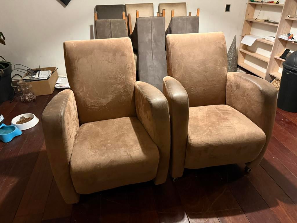Relax fauteuils, Huis en Inrichting, Fauteuils, Ophalen, Gebruikt, 75 tot 100 cm, Stof