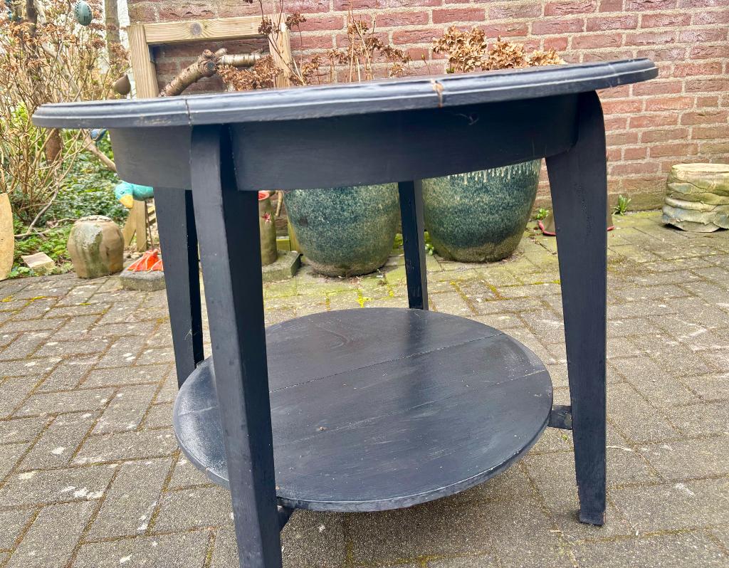 Rond tafeltje, Ophalen, Gebruikt, 50 tot 100 cm, Jaren 30/40