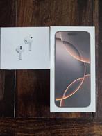 iPhone 16 Pro Max 256GB, Watch 9 45mm, AirPods Pro 3, Telecommunicatie, Mobiele telefoons | Apple iPhone, Zwart, Zonder simlock