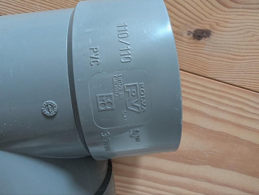 Pipelife lijm T-stuk 3xMof 90gr. 110x110 mm, Ophalen, Pvc, Overige typen, Minder dan 2 meter