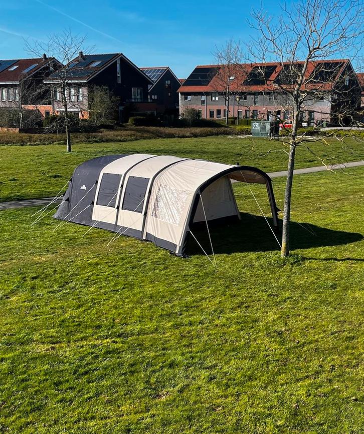 Obelink Miami 5 TC Easy Air opblaasbare tunneltent - 2025, Caravans en Kamperen, Tenten, tot en met 5, Zo goed als nieuw, Ophalen