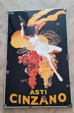 Emaille reclamebord Cinzano wijn bord bar kunst, Ophalen of Verzenden