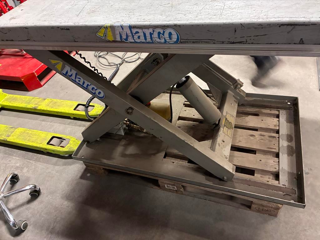 Marco Schaarlift Heftafel - 1000kg, Zakelijke goederen, Machines en Bouw | Liften, Steigers en Ladders, Ophalen