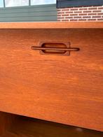 Vintage Lowboard tv meubel teak jaren 60 audio meubel kast, Gebruikt, Vintage, 150 tot 200 cm, Minder dan 100 cm