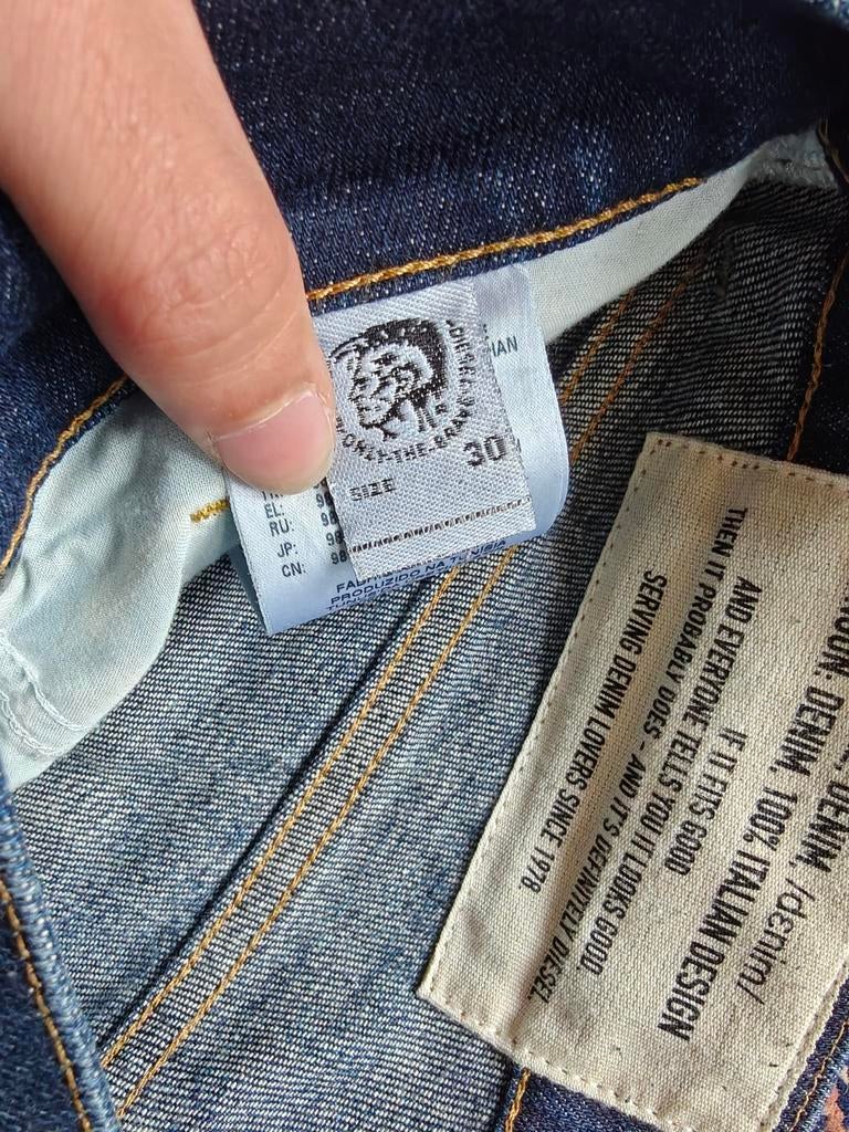 Donkerblauwe Diesel Tepphar-X spijkerbroek W30, Ophalen of Verzenden, Gedragen, Blauw