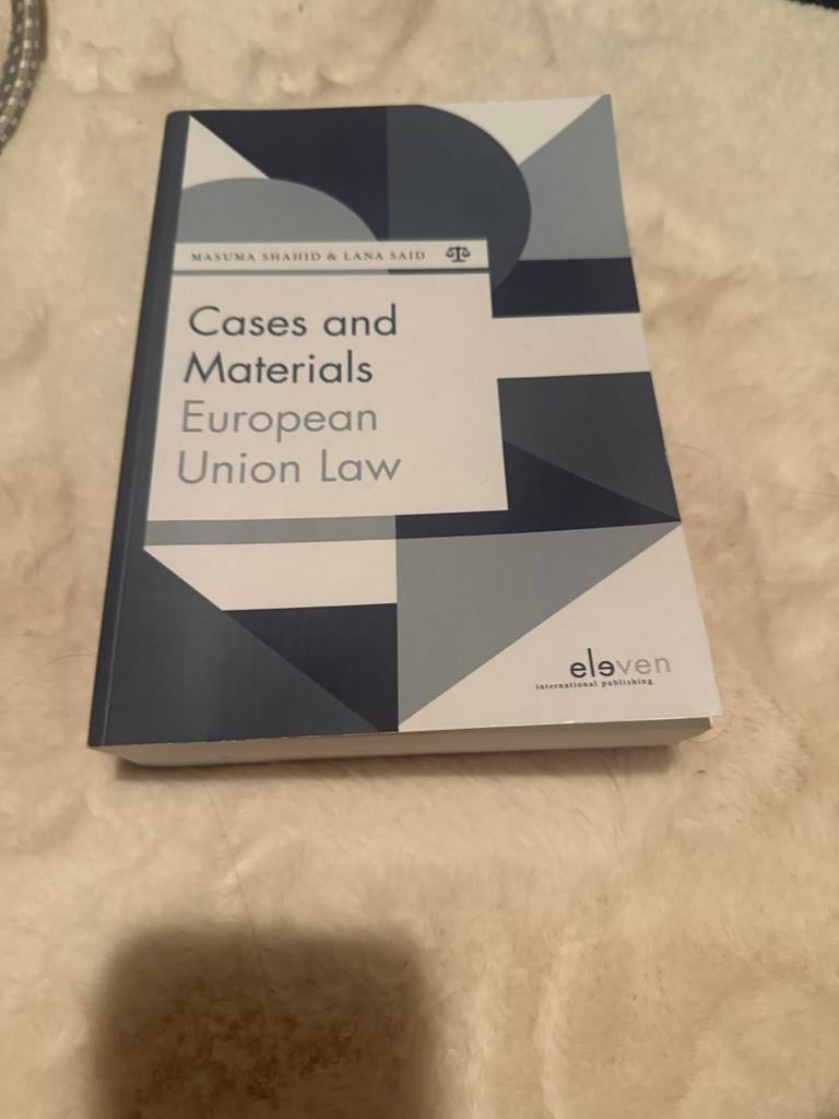 Cases and Materials European Union Law - Studieboek, Boeken, Studieboeken en Cursussen, Ophalen of Verzenden, Gamma, Zo goed als nieuw