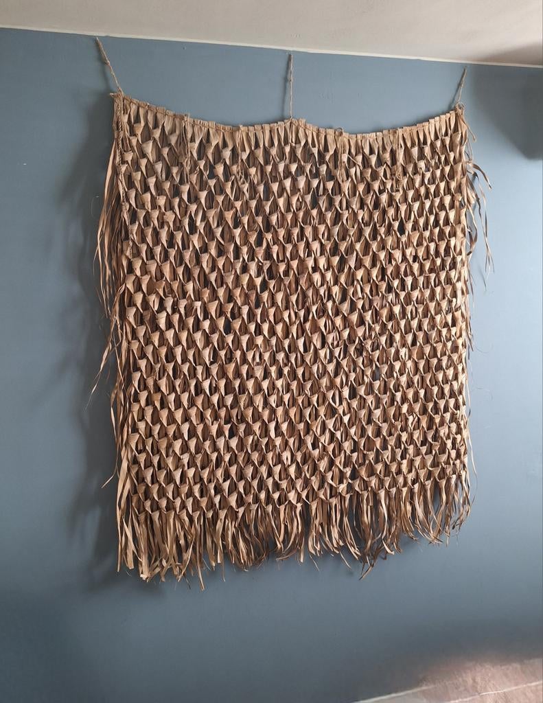 Wandkleed gevlochten palmblad 120x150cm, Huis en Inrichting, Ophalen