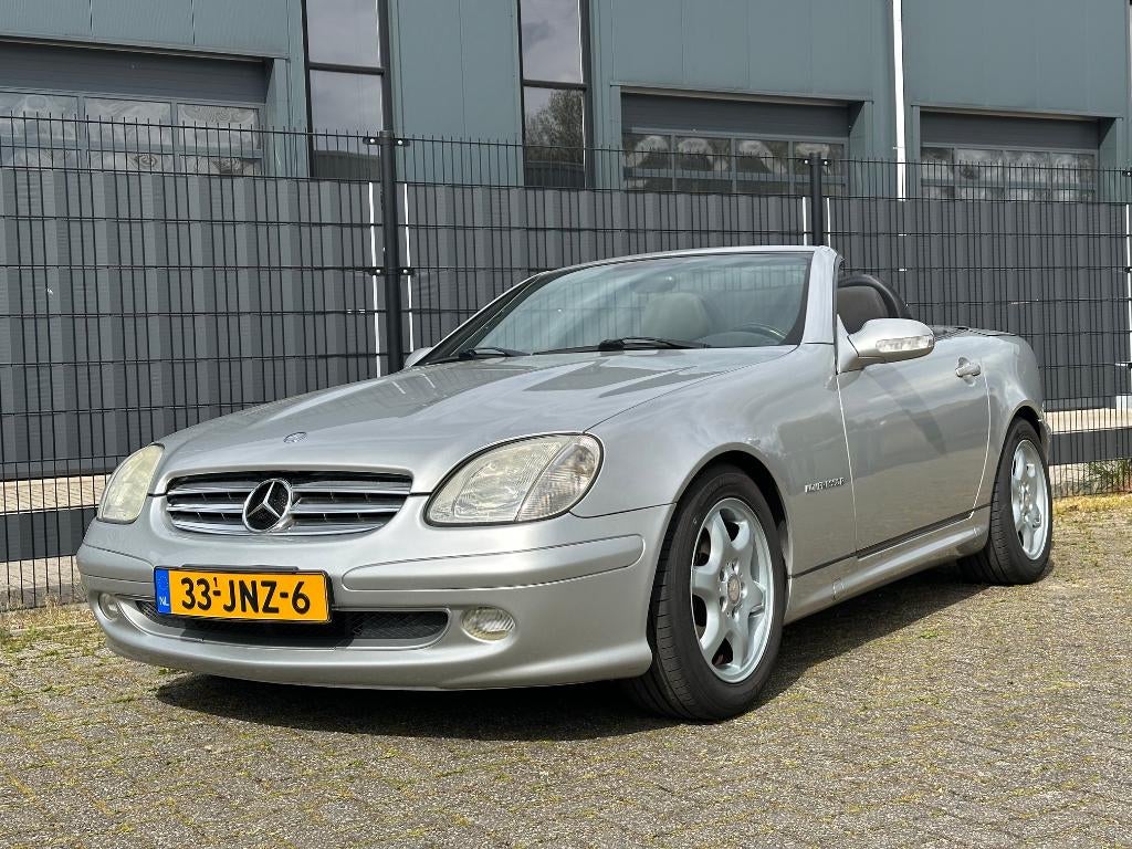 Mercedes-Benz SLK 200 Kompressor Final Edition 2003, Auto's, 1998 cc, Zwart, 4 cilinders, Cabriolet