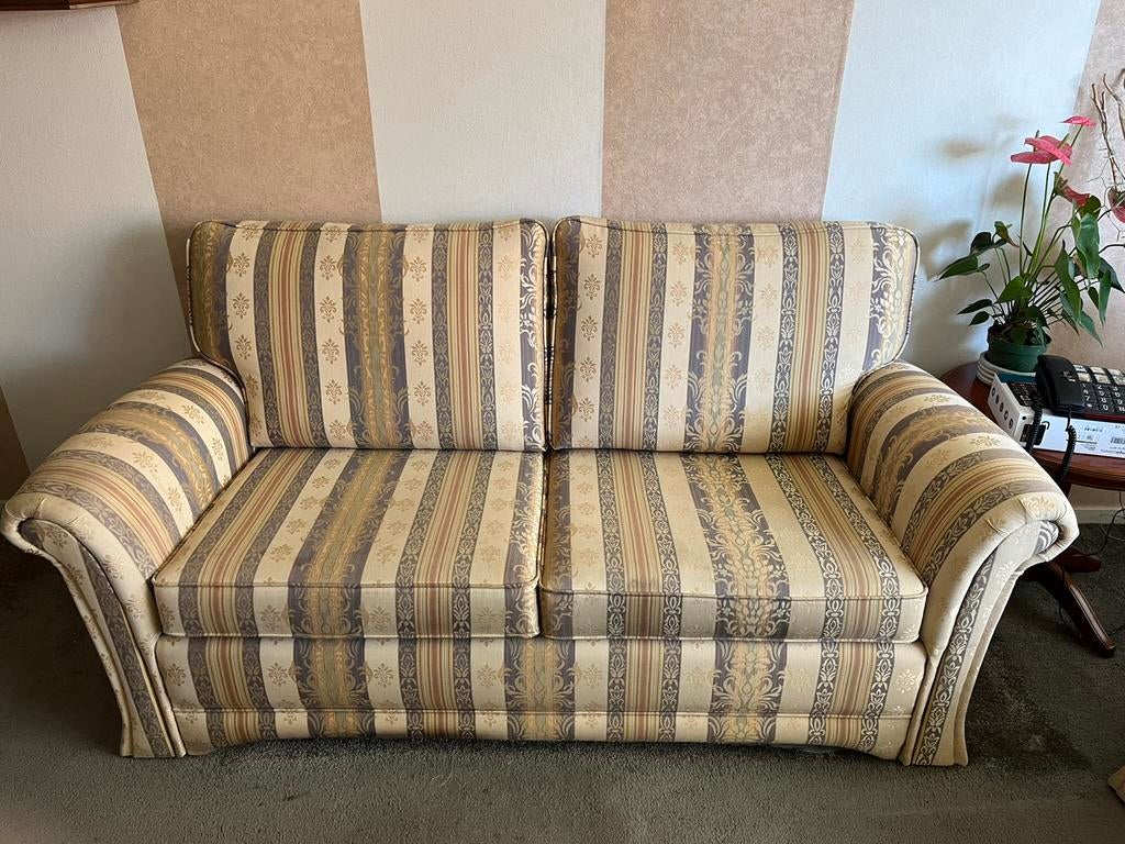 Luxe bank + 2 fauteuils, Huis en Inrichting, Banken | Bankstellen, Ophalen, Gebruikt, 150 tot 200 cm, 75 tot 100 cm