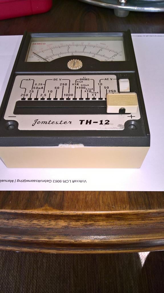 Meter Jemco Jemtester TH 12. 12,50 euro, Doe-het-zelf en Verbouw, Meetapparatuur, Ophalen of Verzenden, Gebruikt, Multimeter