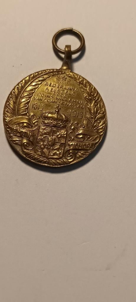 Herdenkingsmedaille 1813-1913 Nederland Hersteld, Ophalen of Verzenden