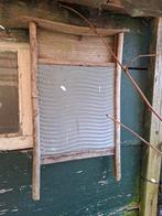 Oude wasbord van zink en hout, Ophalen