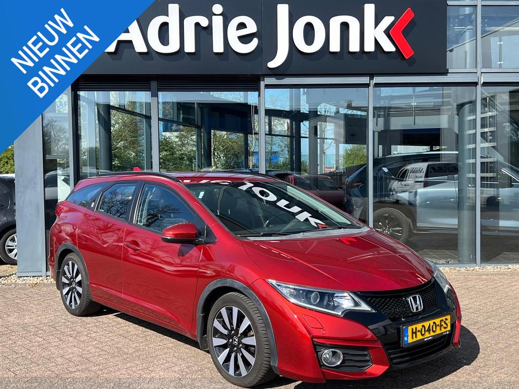 Honda Civic Tourer 1.8 Elegance | AUTOMAAT | TREKHAAK | ACHT, Auto's, Honda, Bedrijf, Te koop, Civic, ABS, Achteruitrijcamera