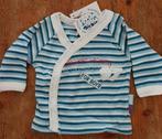 Blauw/wit truitje maat 44 / prematuur NIEUW (9267) a, Kinderen en Baby's, Babykleding | Prematuur, Truitje of Vestje, Dirkje, Nieuw