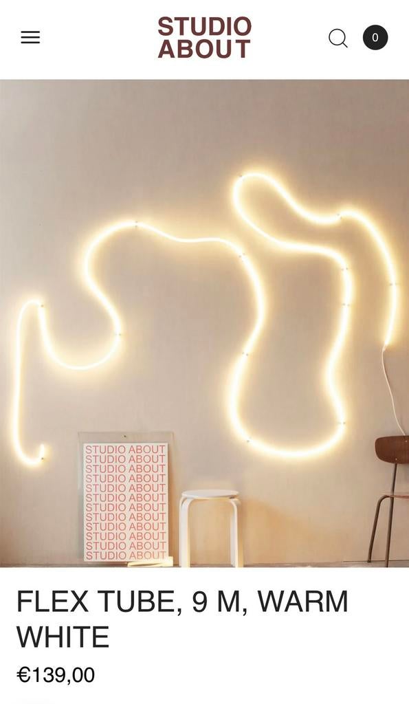 FLEX tube lamp van Studio about, Ophalen of Verzenden, Zo goed als nieuw