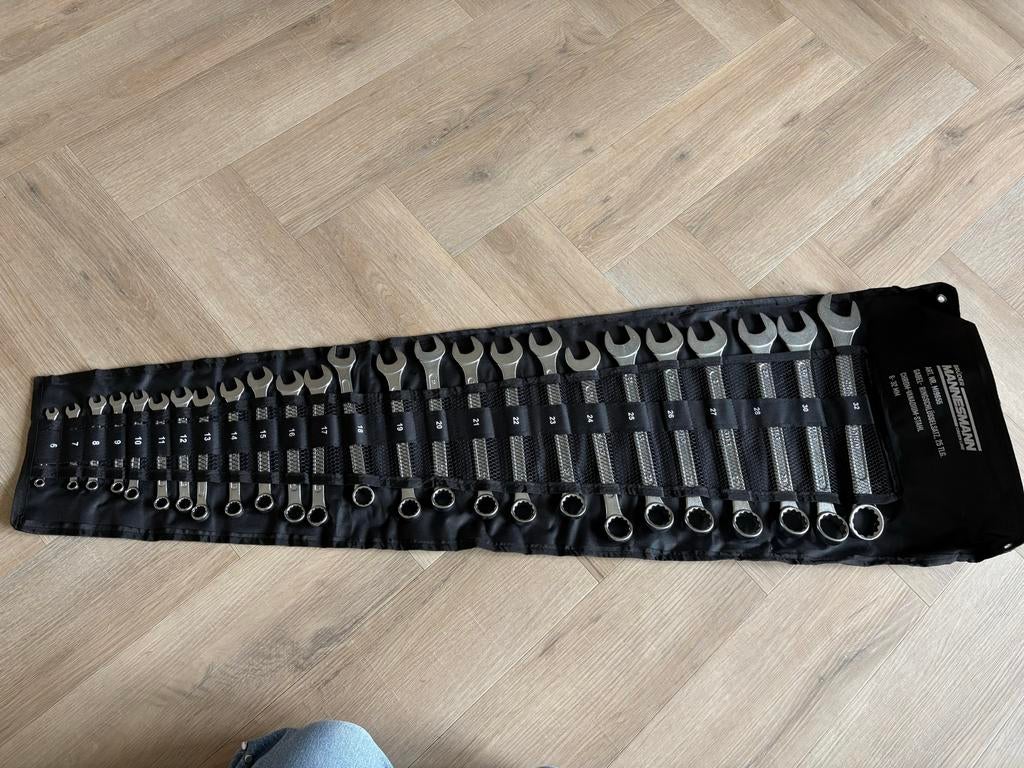 Brüder Mannesmann ringsteeksleutelset 6-32 mm, Doe-het-zelf en Verbouw, Gereedschap | Handgereedschap, Ophalen of Verzenden, Nieuw