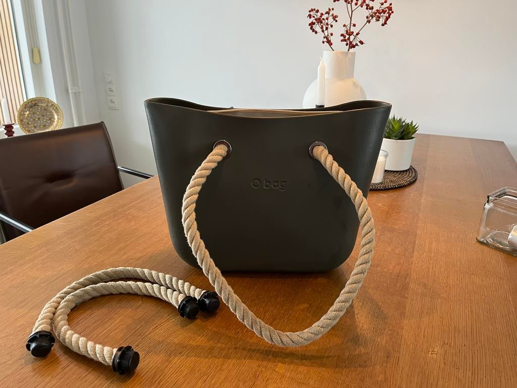 O’bag tas, taupe kleur. In prima staat ., Ophalen of Verzenden, Zo goed als nieuw, Beige, Handtas