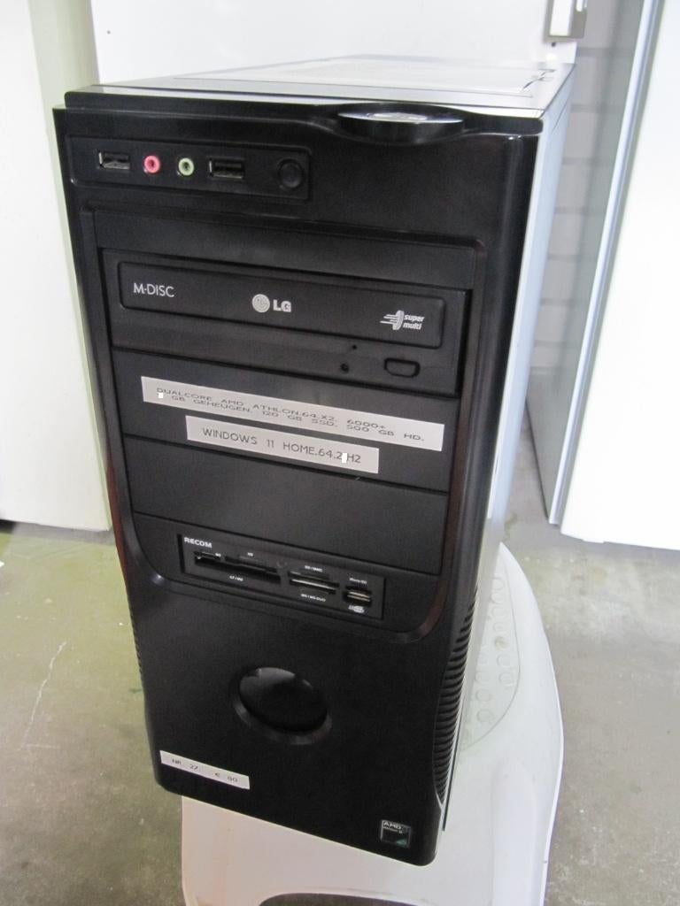 (27)Mooie Pc,Amd Athlon.64.X2.6000+, 3’0 Ghz.8Gb,SSd,500HDD, Ophalen of Verzenden