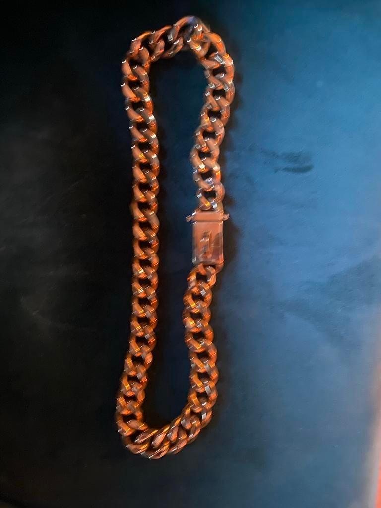 Gouden metalen bully halsband, Dieren en Toebehoren, Ophalen of Verzenden