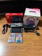 Nintendo Switch V2 2022 + Mario Kart 8 Deluxe & Veel Extras, Spelcomputers en Games, Racen en Vliegen, Ophalen of Verzenden, Zo goed als nieuw