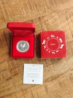 2005 Lunar Rooster Proof 1/2 oz Oplage 1441 Zie ook andere, Ophalen of Verzenden, Losse munt, Zilver