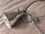 IKEA lamp met klem - zilverkleurig, verstelbaar, Ophalen of Verzenden, Gebruikt, Modern, functioneel