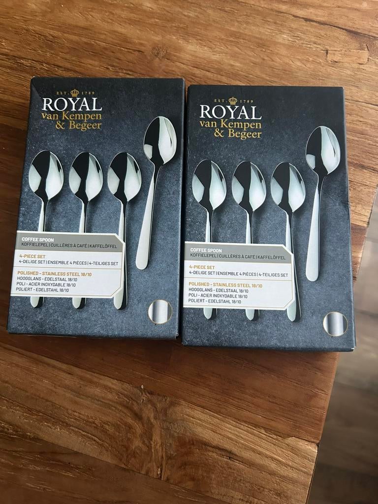 Royal van Kempen begeer koffielepels., Ophalen of Verzenden, Nieuw, Overige materialen, Vaatwasserbestendig
