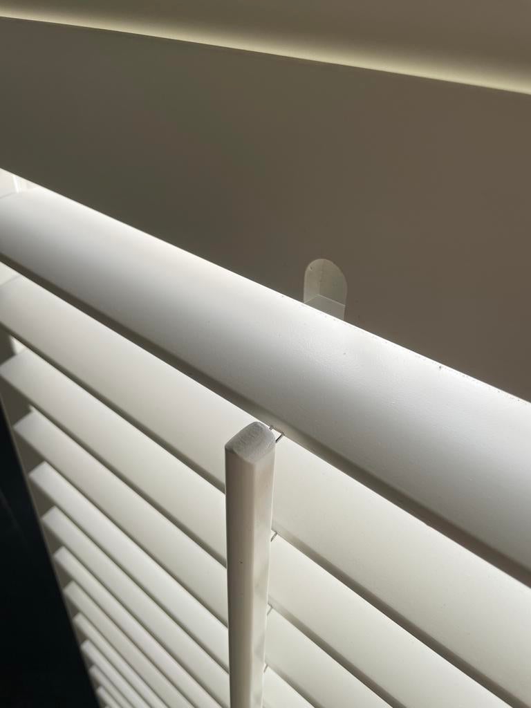 Witte shutters 4x 58cm breed en 238 cm hoog, Huis en Inrichting, Ophalen, 100 tot 150 cm, 200 cm of meer, Wit