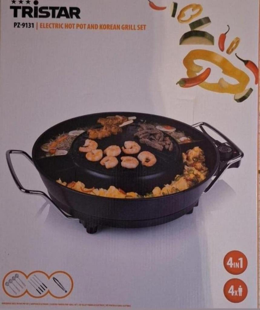 Te Koop: Tristar Hotpot Elektrisch Chinese Fondue-Korian BBQ, Ophalen, Nieuw, Elektrisch, Fondueset