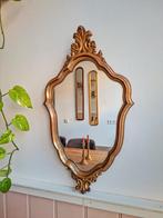 Antieke spiegel met gouden lijst, Ophalen of Verzenden, Rechthoekig