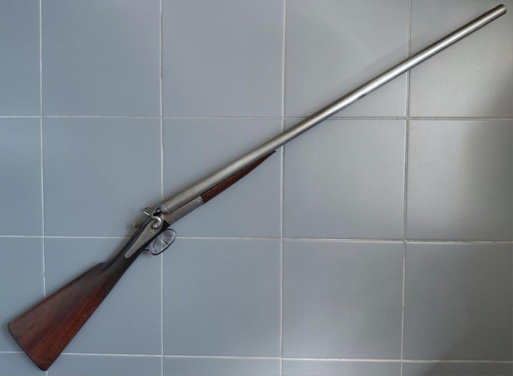 Antiek Brits toplever hagel geweer kal 12 zwartkruit, Ophalen of Verzenden