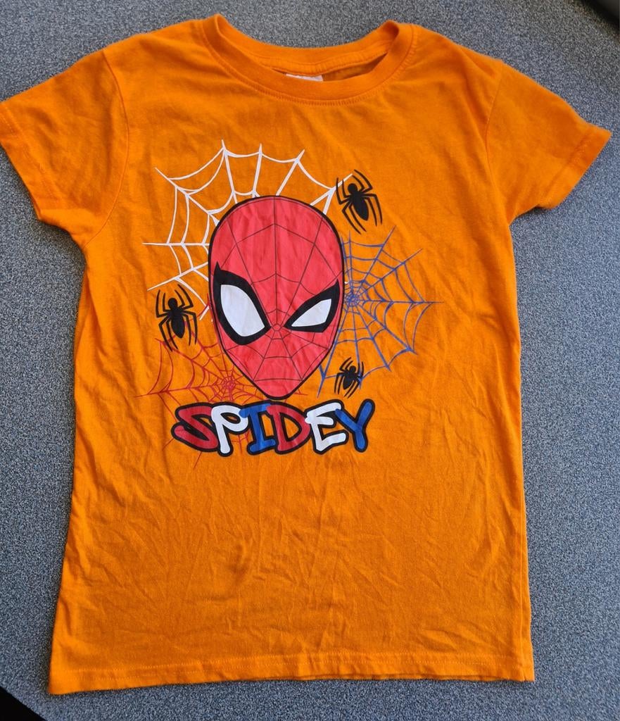 Oranje shirt Koningsdag spiderman, Kinderen en Baby's, Ophalen of Verzenden, Zo goed als nieuw, Jongen of Meisje, Shirt of Longsleeve