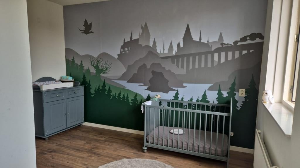 Grijze babykamer meubels met matras, Kinderen en Baby's, Kinderkamer | Complete kinderkamers, Ophalen, Jongetje of Meisje