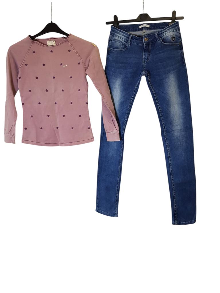 Gave oud roze RETOUR JEANS trui Rachelle maat 14/164., Kinderen en Baby's, Kinderkleding | Maat 164, Trui of Vest, Zo goed als nieuw