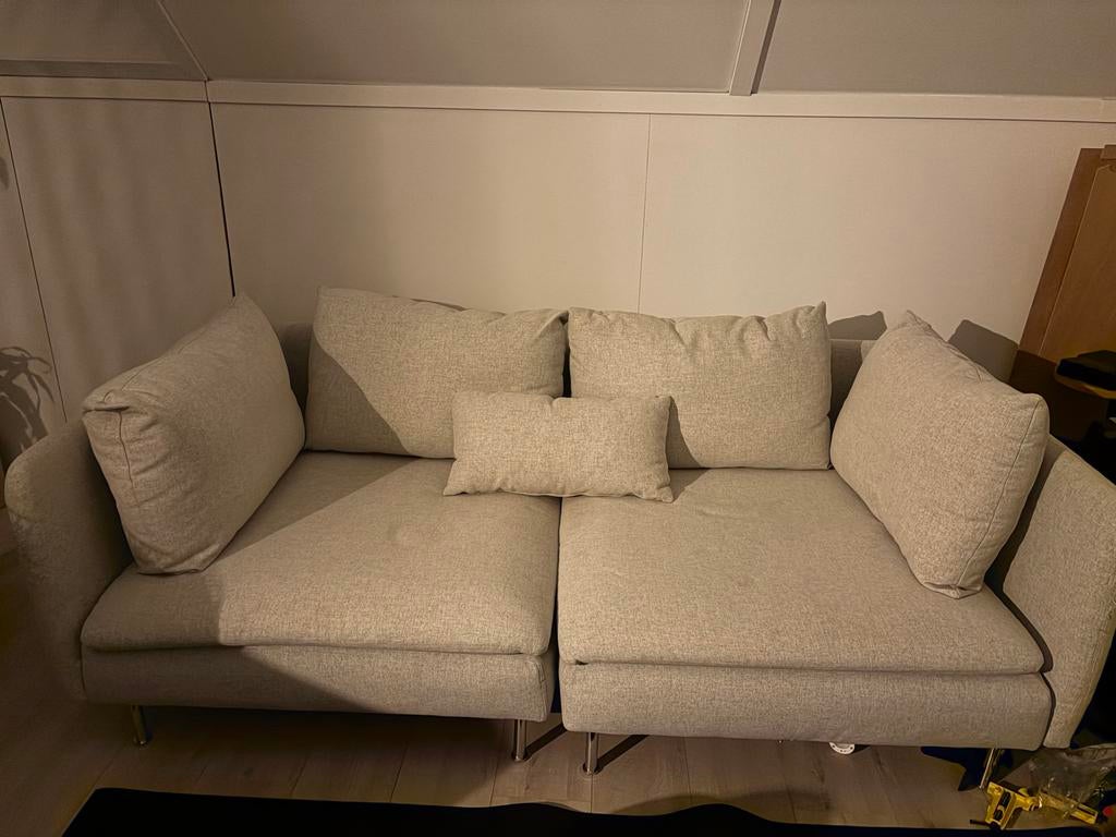 Ikea Söderhamn hoekelement / bank modulair Gunnared beige, Huis en Inrichting, Banken | Bankstellen, Ophalen, Gebruikt, Hoekbank