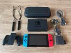 Nintendo Switch V2 Compleet in Goede Staat + Beschermcase, Spelcomputers en Games, Spelcomputers | Nintendo Switch, Ophalen of Verzenden