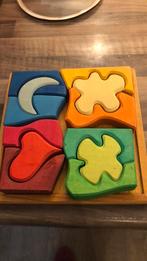 Houten grimms puzzel, Ophalen, Minder dan 10 stukjes, Zo goed als nieuw, 6 maanden tot 2 jaar
