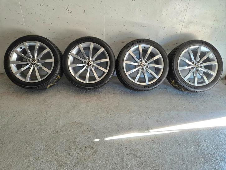 5x112 / 18inch ORGINEEL VW VELGEN - ANTRACIET 245 40 18, Auto-onderdelen, Banden en Velgen, Banden en Velgen, Winterbanden, 18 inch