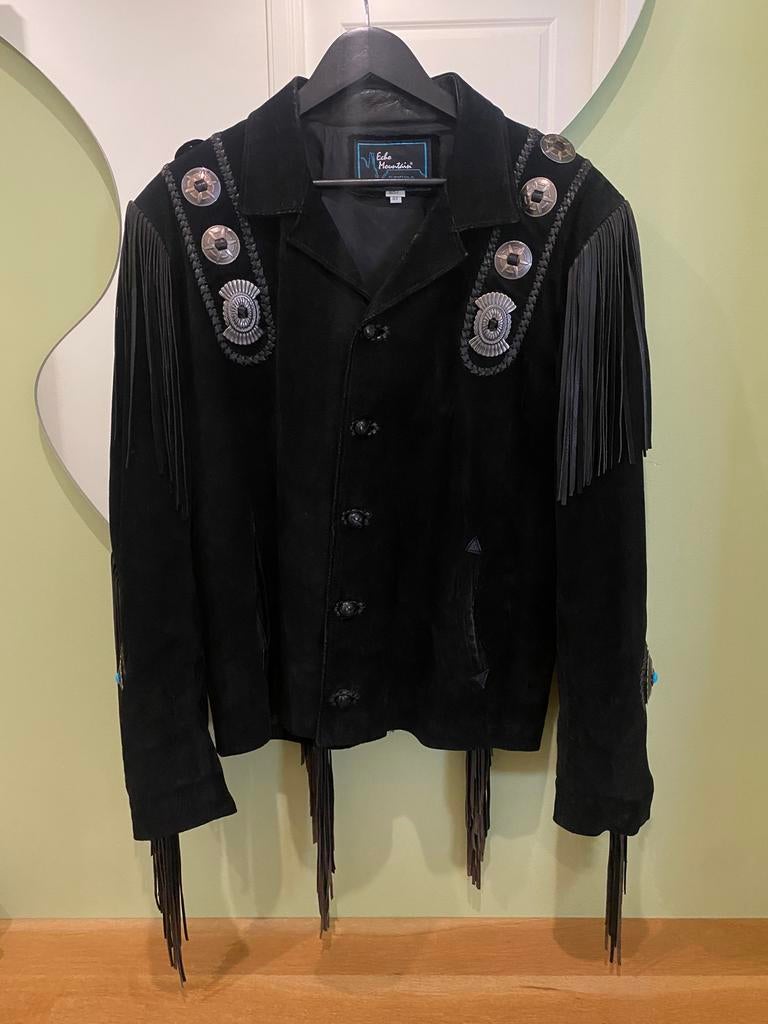 Echo mountain leather Jacket, Kleding | Dames, Jassen | Zomer, Ophalen of Verzenden, Zo goed als nieuw, Maat 42/44 (L), Zwart